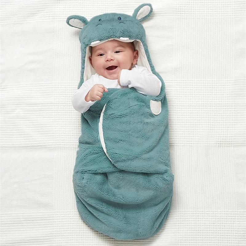 GUND Baby Oh So Snuggly Hippo Blanket Wrap