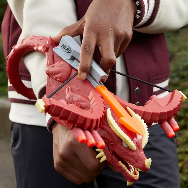 Nerf Timbershade Red Dragon Blaster with 6 darts