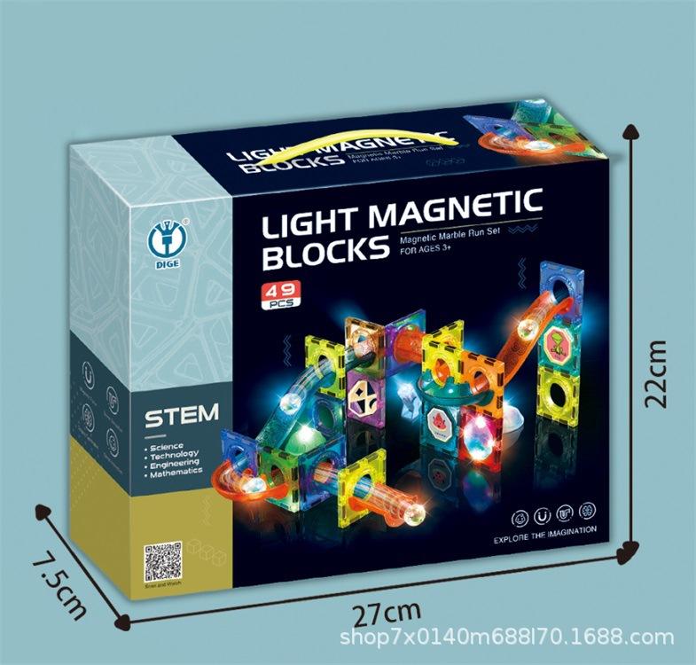 Magnetic Light Ball Track Building Blocks 49pcs