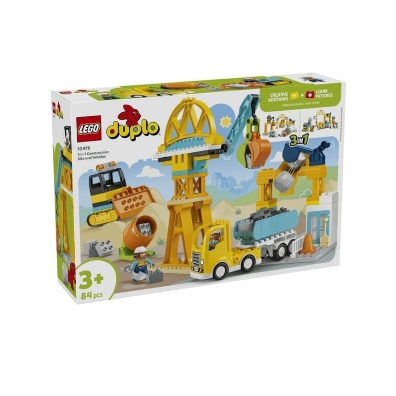 Lego 3 In 1 Construction Site And Vehicles 10476