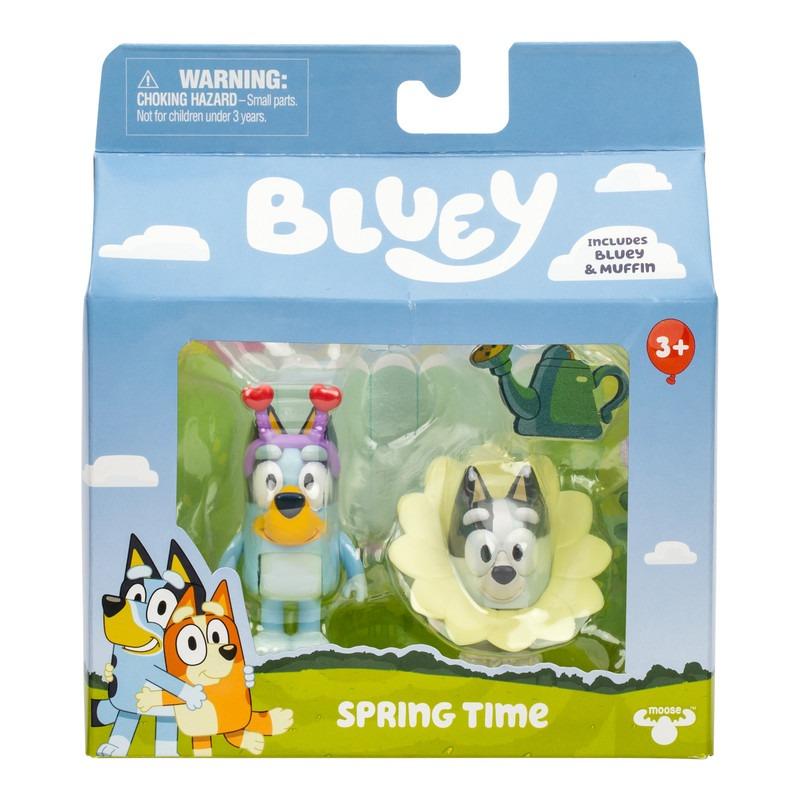 Bluey S13 Figure 2pk Spring Time Bluey & Muffin
