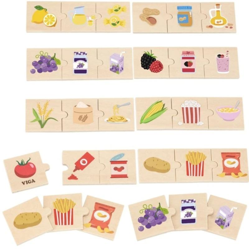 VIGA Puzzle set Discover the Connections Between Nature and Food