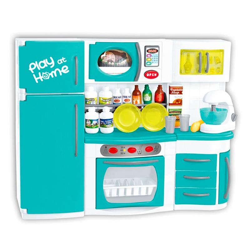 Mini kitchen Play Set with Refrigerator- Green