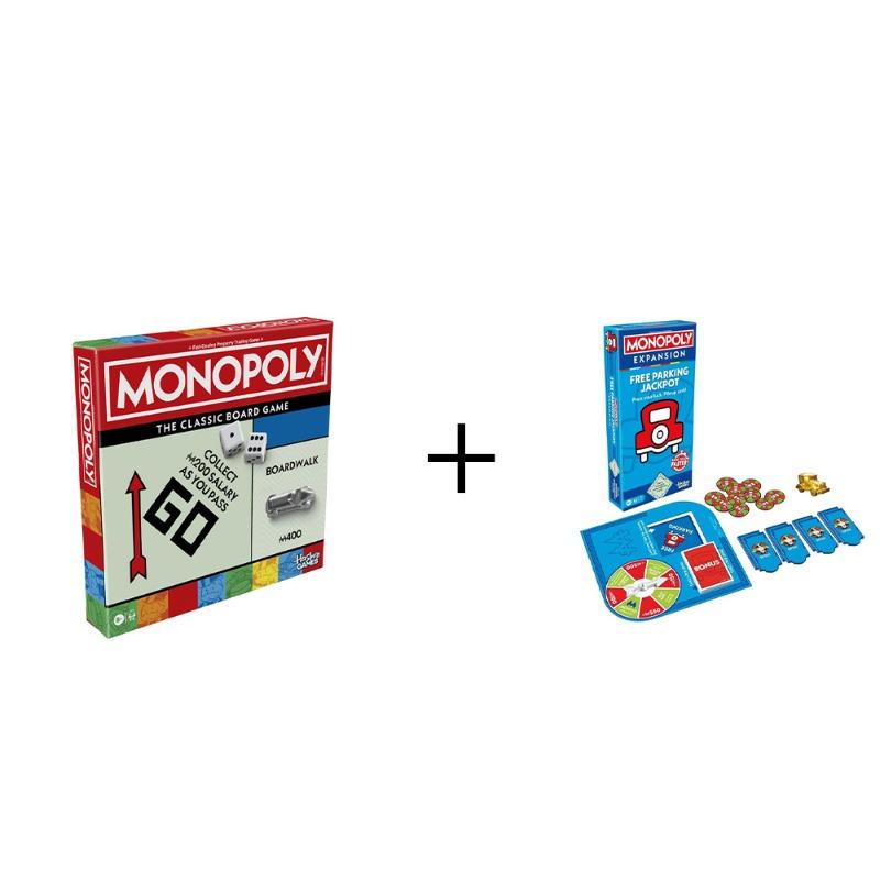 Monopoly Classic + Free Parking Jackpot Bundle