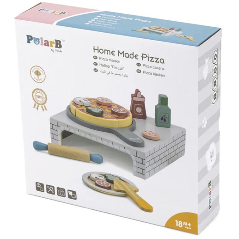 Viga Polar Bee Wooden Pizza Making Kit