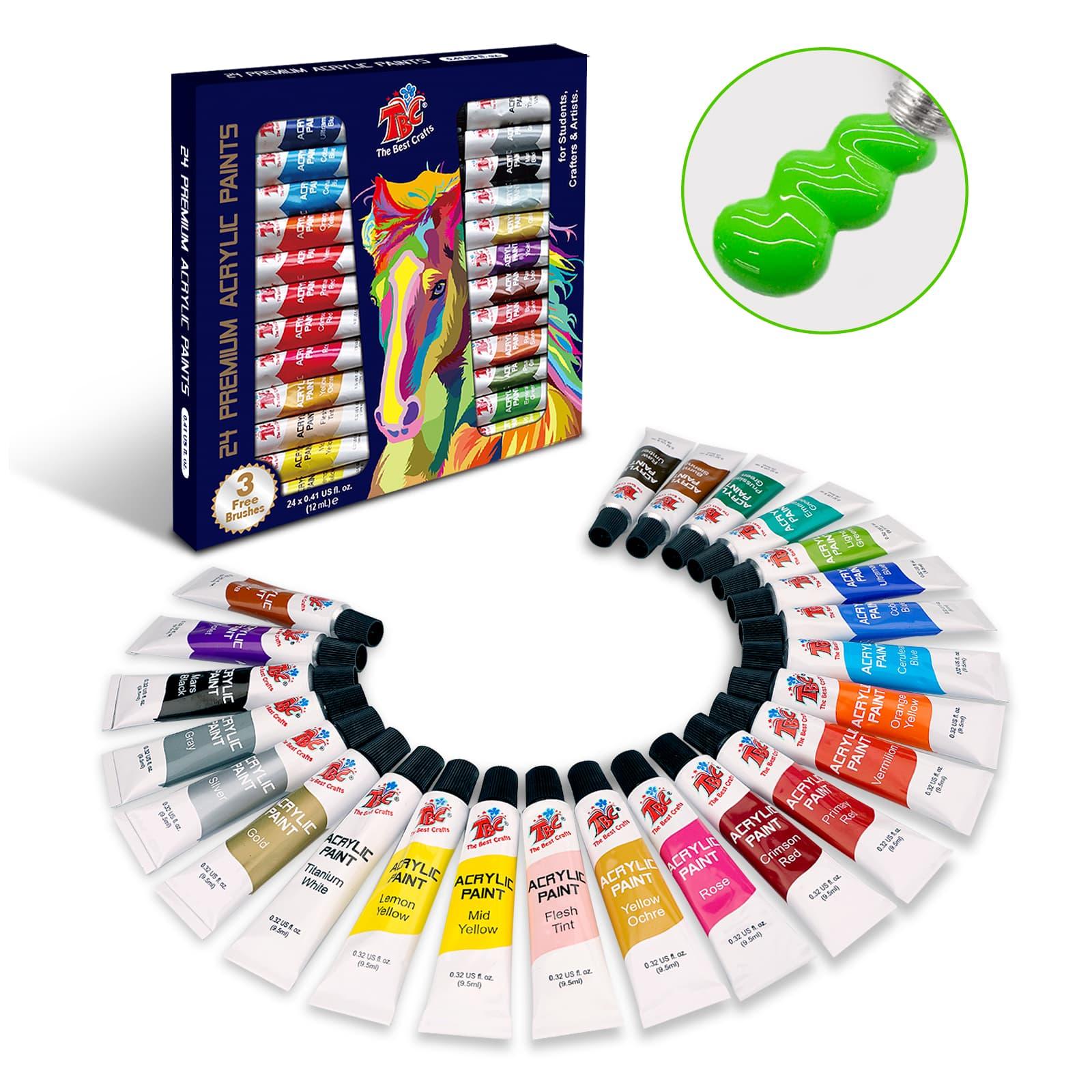 TBC Acrylic Paint Set - 24 Colors