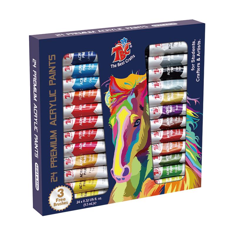 TBC Acrylic Paint Set - 24 Colors