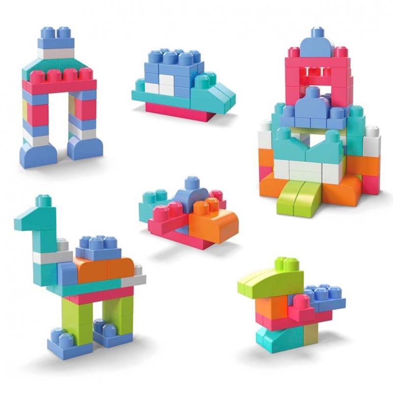 Mega Bloks Big Building Bag 60 Pieces - Pink