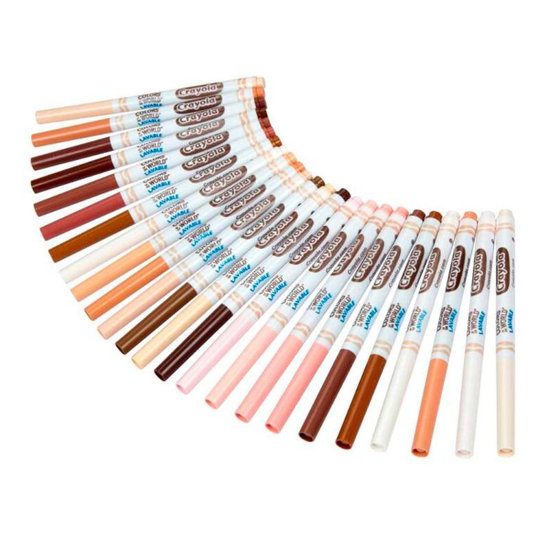 Crayola Colors of the World Fine Line Washable Skin Tone Markers