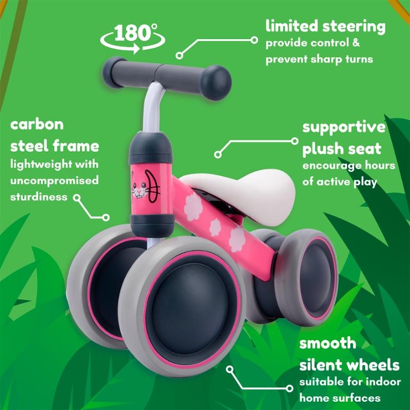 BOLDCUBE Baby Balance Bike Ladybird