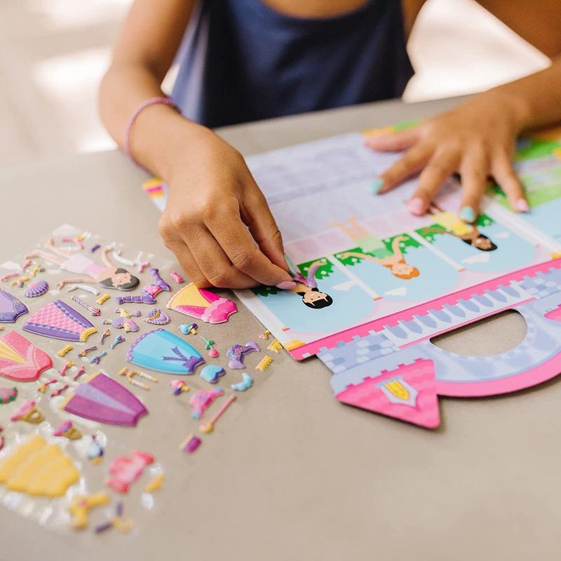 Melissa And Doug Puffy Sticker Play Set - Princess