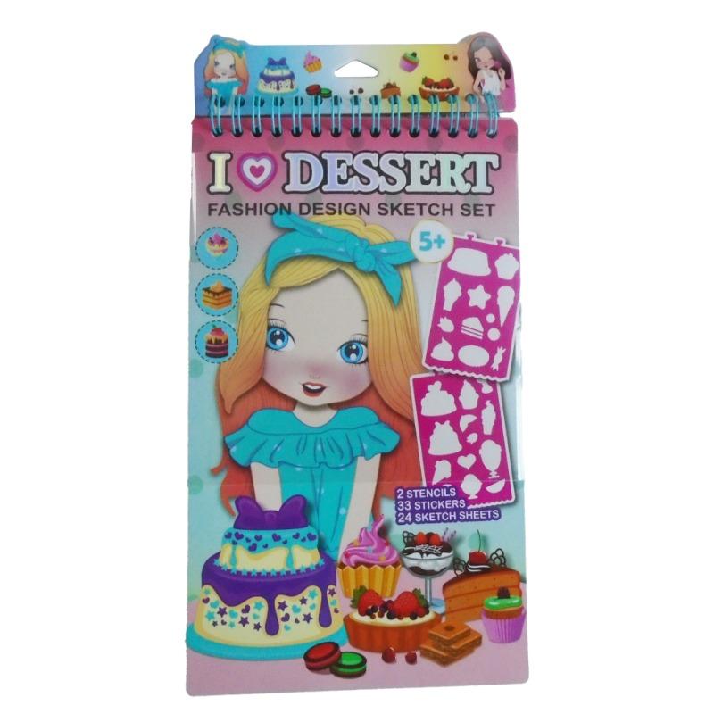 Striders Dessert Fashion Design Sketch Set