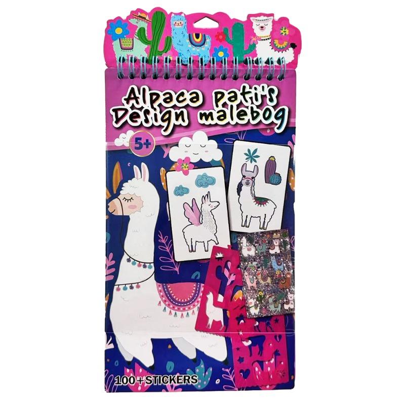 Striders Alpaca Pati's Design Coloring Book