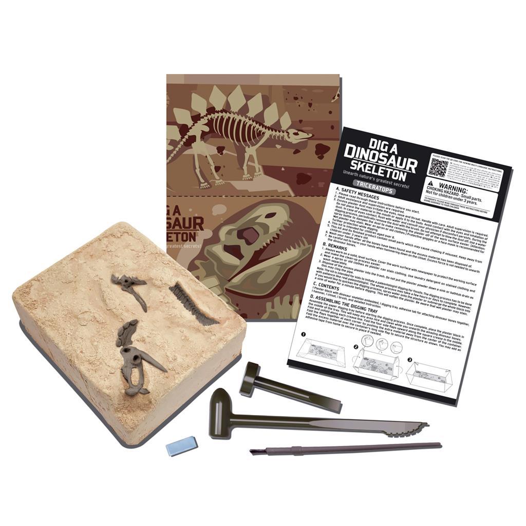 4M Kidz Labs Dig A Triceratops Skeleton