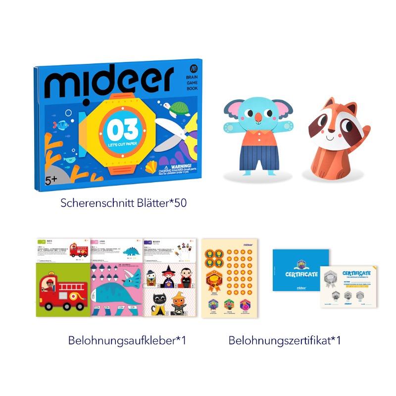 Mideer Level Up Brain Gamebook - Let's Cut Paper Level 3