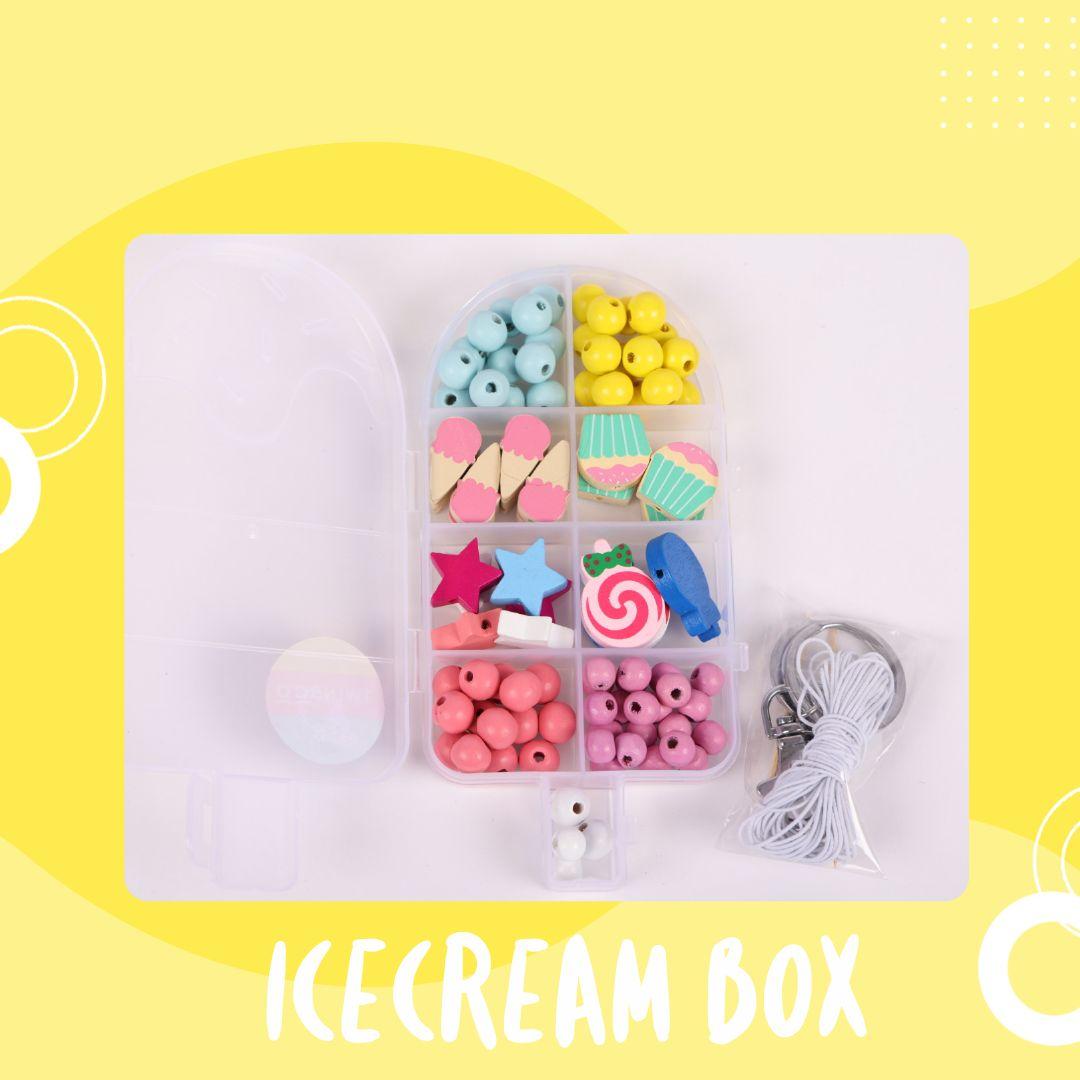 Twinsco Beads Ice Cream Box Shape
