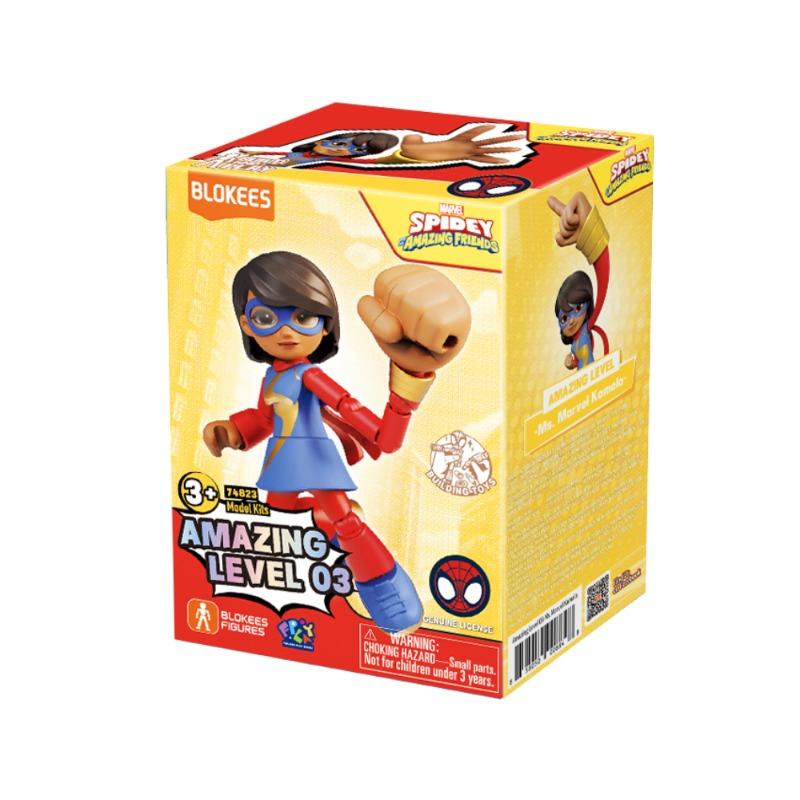 Blokees Marvel Spidey and His Amazing Friends Mrs. Marvel Kamala Khan Action Figure.