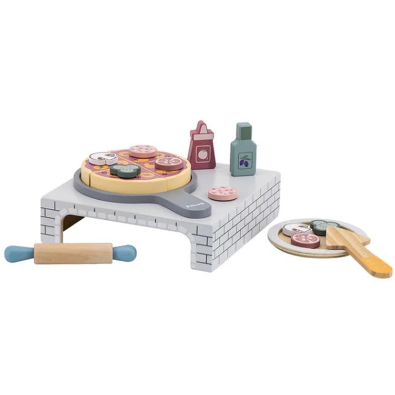 Viga Polar Bee Wooden Pizza Making Kit