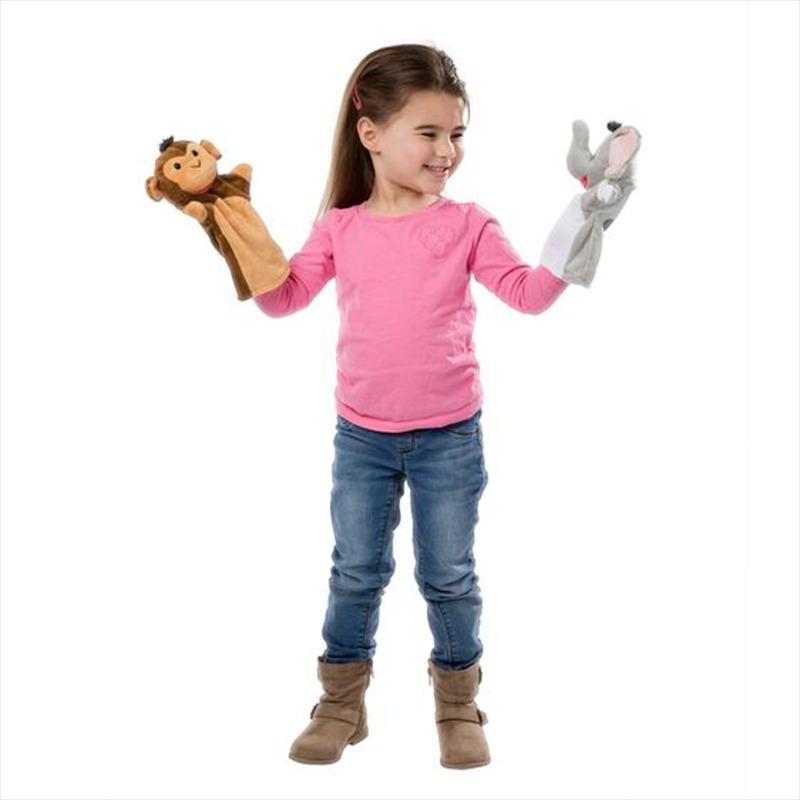 Melissa And Doug Zoo Friends Hand Puppets - Assorted