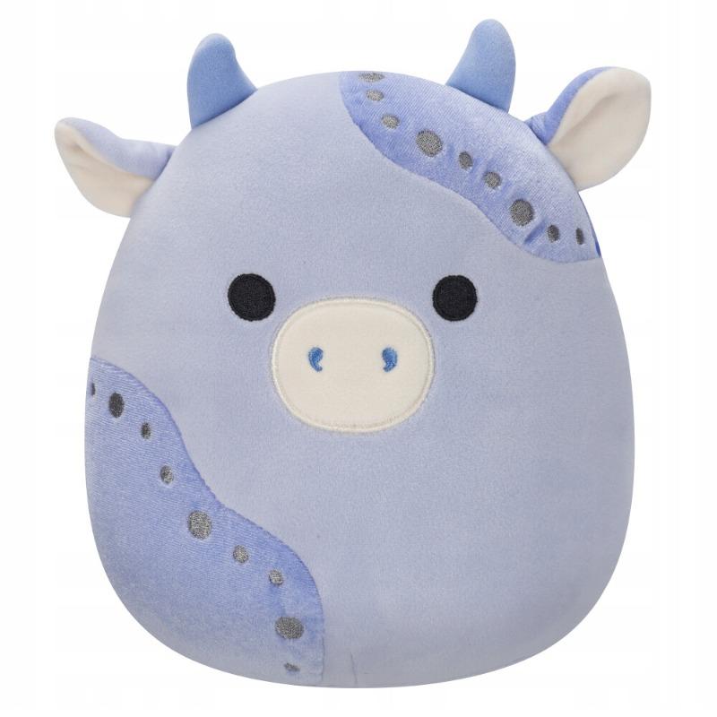 Squishmallows 12" Plush - Light Blue Velvet Cow W/Blue Patches