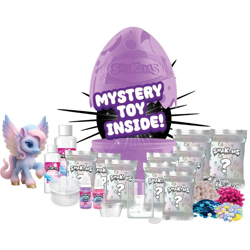 Shakems Pixie Pops Shimmering Swirl Slime Giant Surprise Egg Set