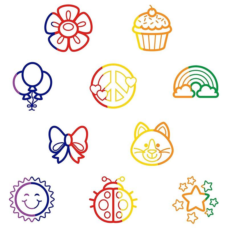 Melissa And Doug Deluxe Happy Handle Stamp Set