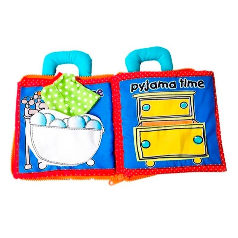 My Busy Bag Teddy Bear Interactive Cloth Book Good Night