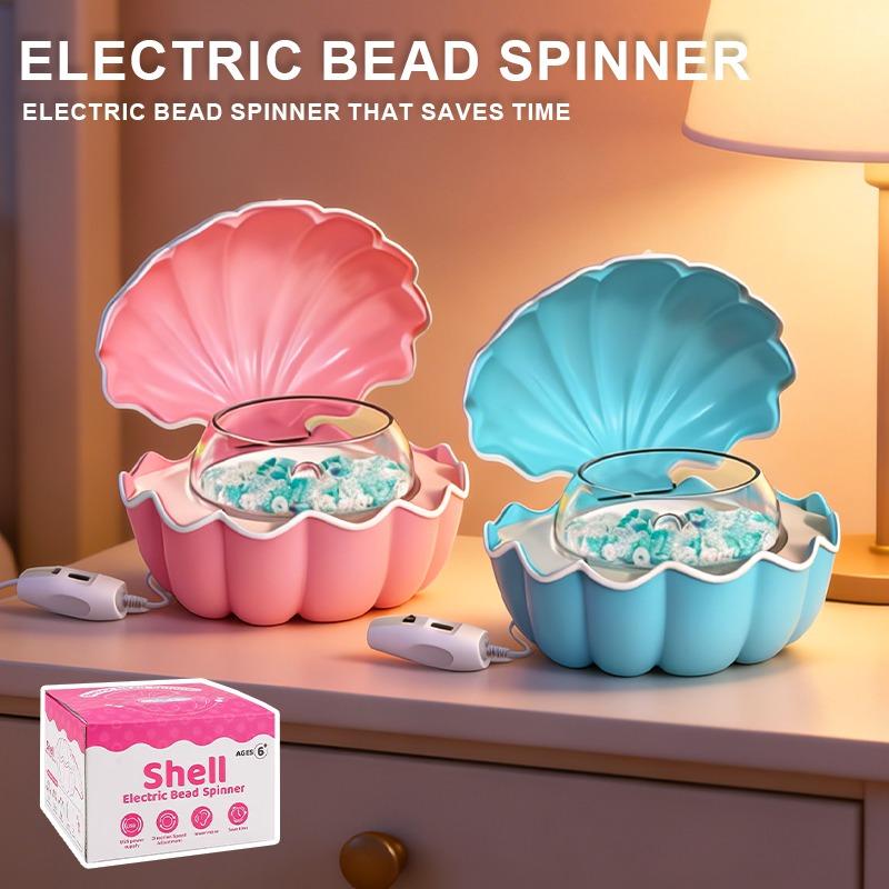 Shell Electric Bead Spinner Tools, 3 in 1 Pink
