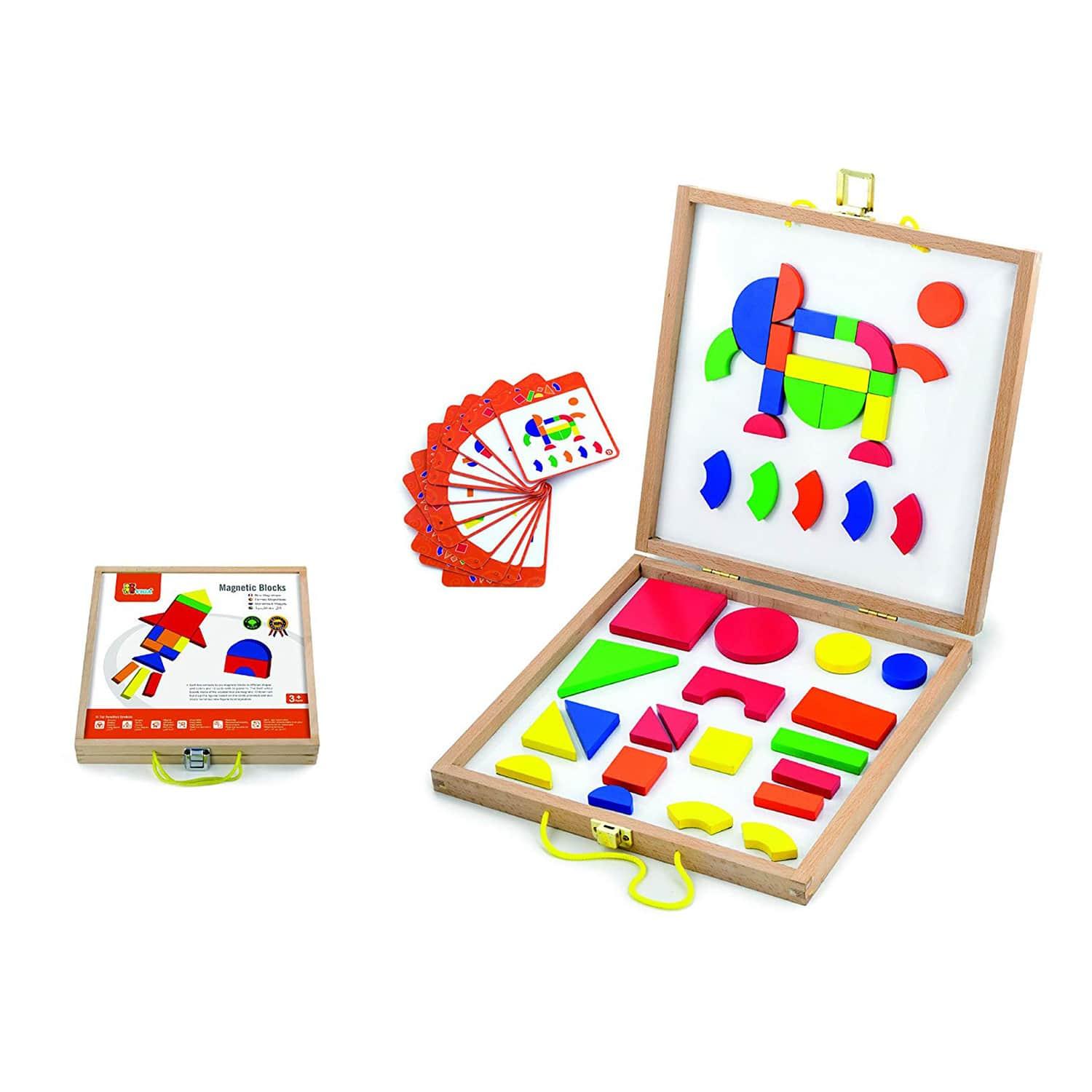 VIGA - Wooden Magnetic Blocks