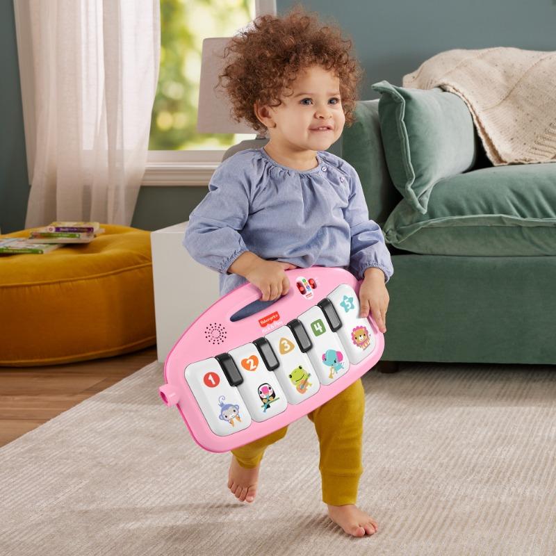 Fisher Price Glow & Grow Cake & Play Piano Gym - Pink