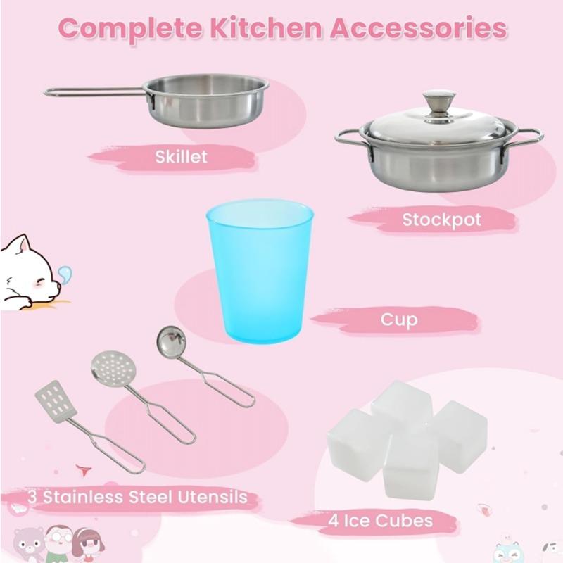 Kidland Sweet Girls Wooden Kitchen Playset