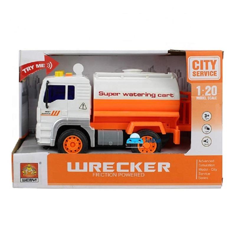 Wenyi 1:20 Sanitation Truck - Orange