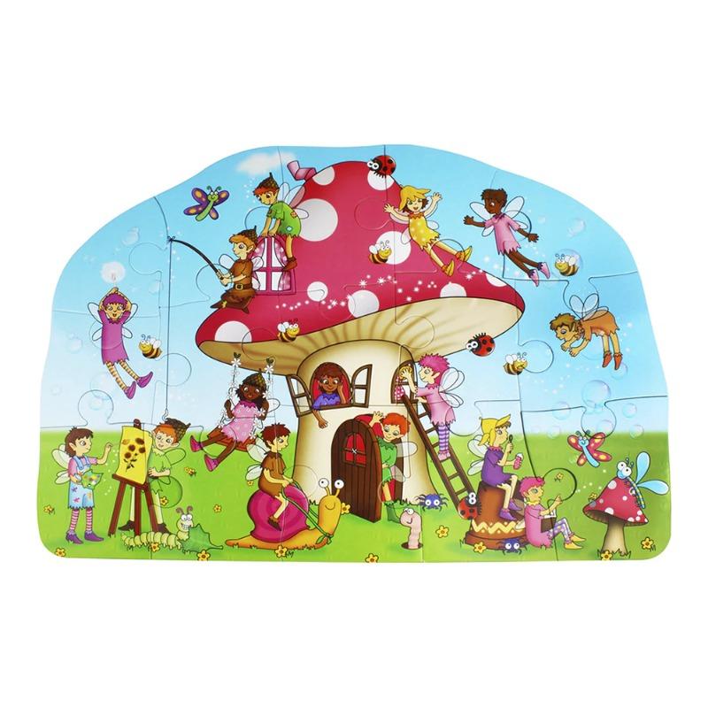 Tu Sun Fairy Cottage Shaped Floor Puzzle -15 Pcs