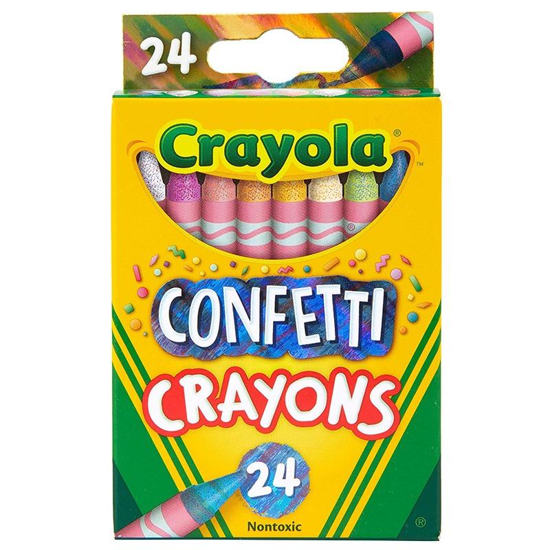 Crayola Confetti Crayons 24Ct