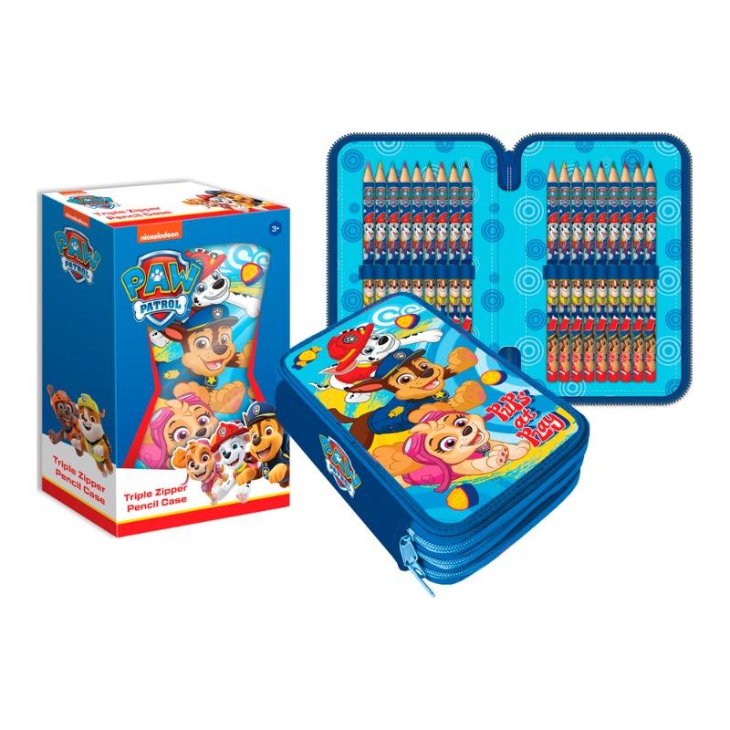 Paw Patrol 3 Zippers Pencil Case