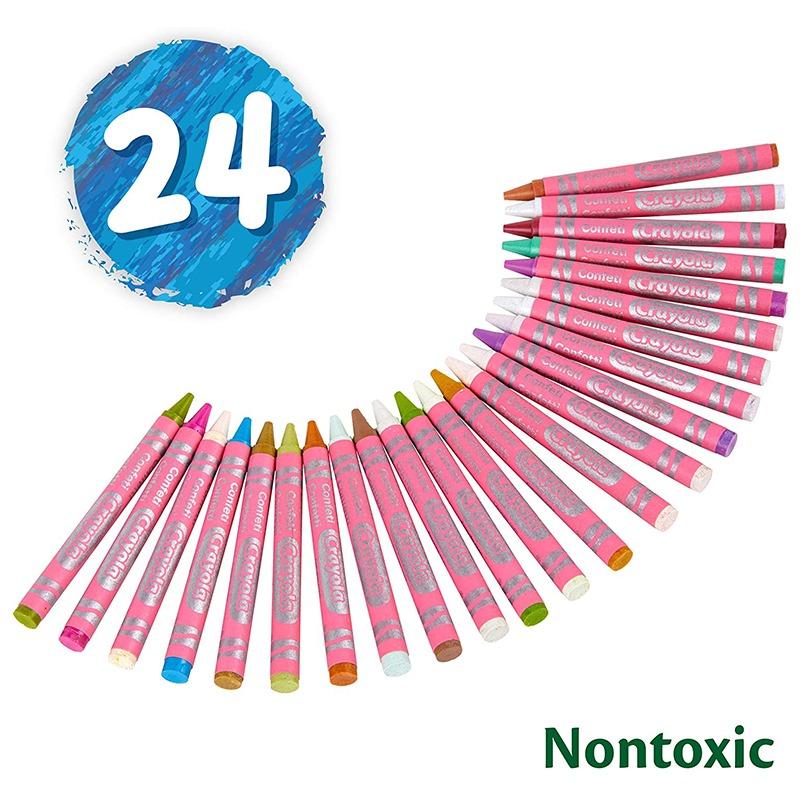 Crayola Confetti Crayons 24Ct