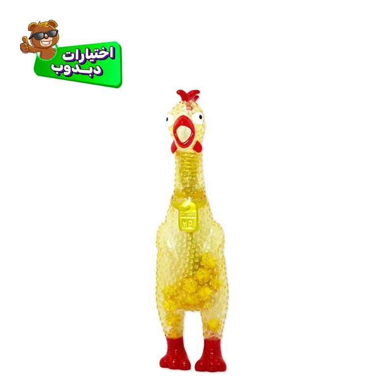 Animolds Squeeze Me Clear Chicken Toy