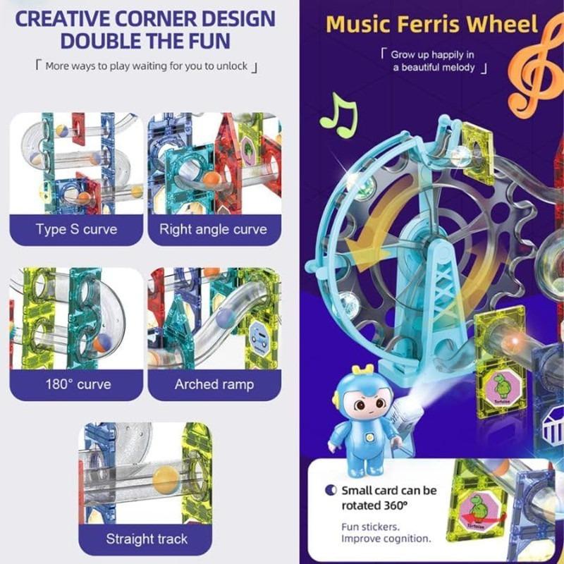 Dige Magnetic Marble Run Set - 80pcs