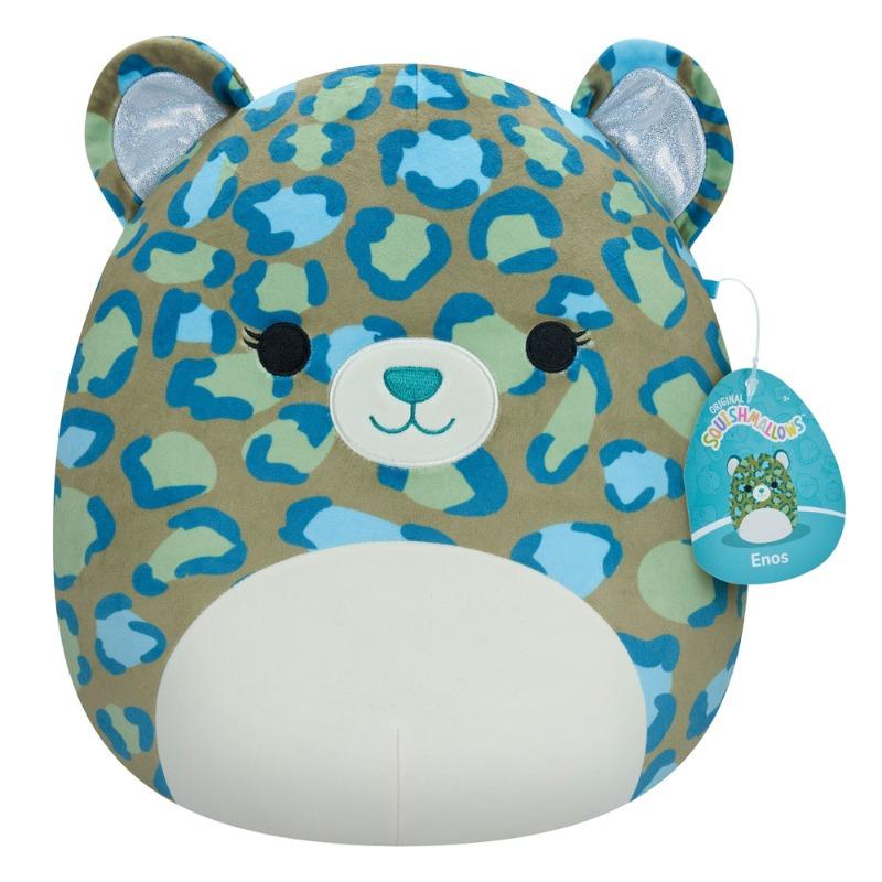 Squishmallows 12" Plush - Enos Dark Green Leopard