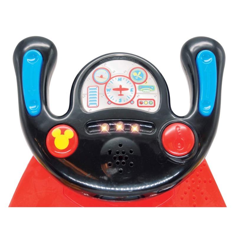 Kiddieland Toys Disney Mickey Mouse Airplane Light and Sound Ride-on