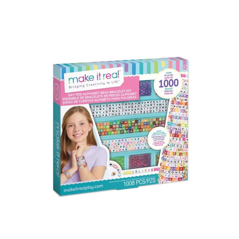 Make it Real Alphabet Bead Bracelet Set