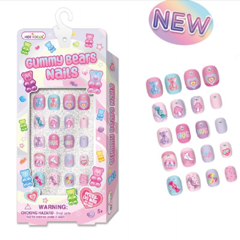 Hot Focus Bear Nail Set