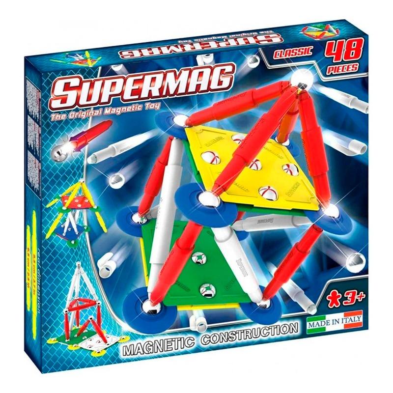 Supermag Classic Primary Magnetic Building Blocks - 48 Pcs