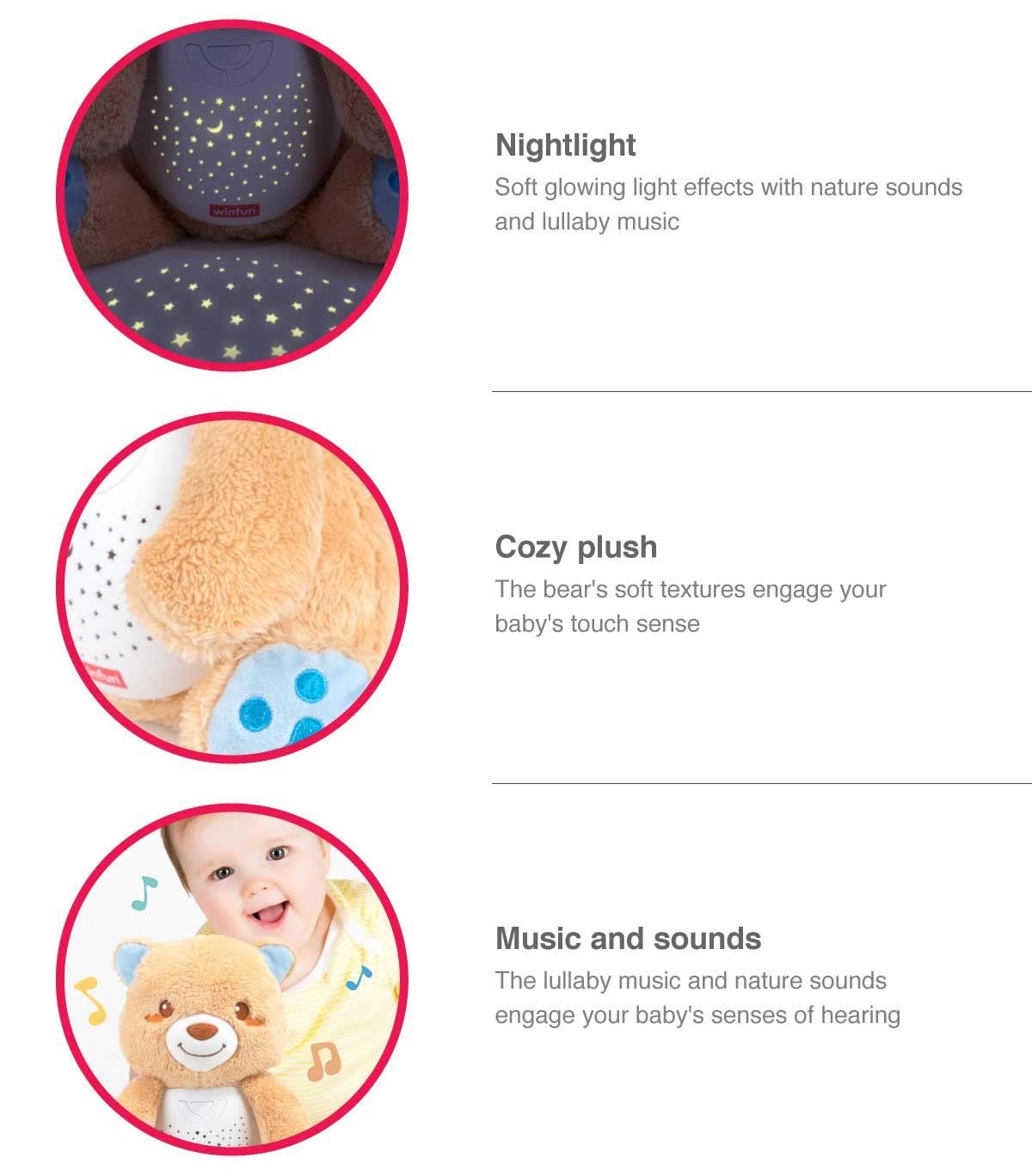 Winfun Starry Lights Bear 2 In 1