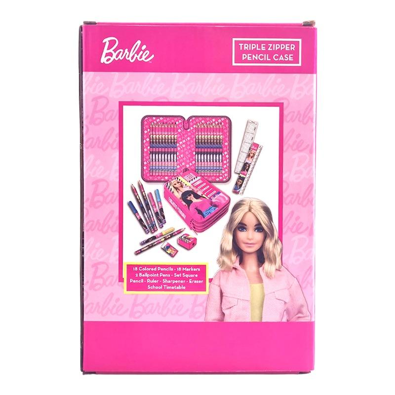 Barbie 3 Zippers Pencil Case