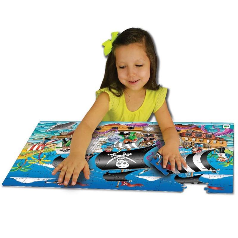 The Learning Journey Puzzle Doubles Pirate Ship - 100 Pcs