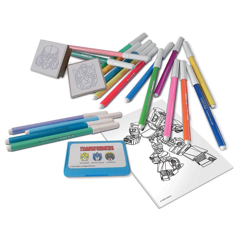 Transformers Markers And Stamps Set