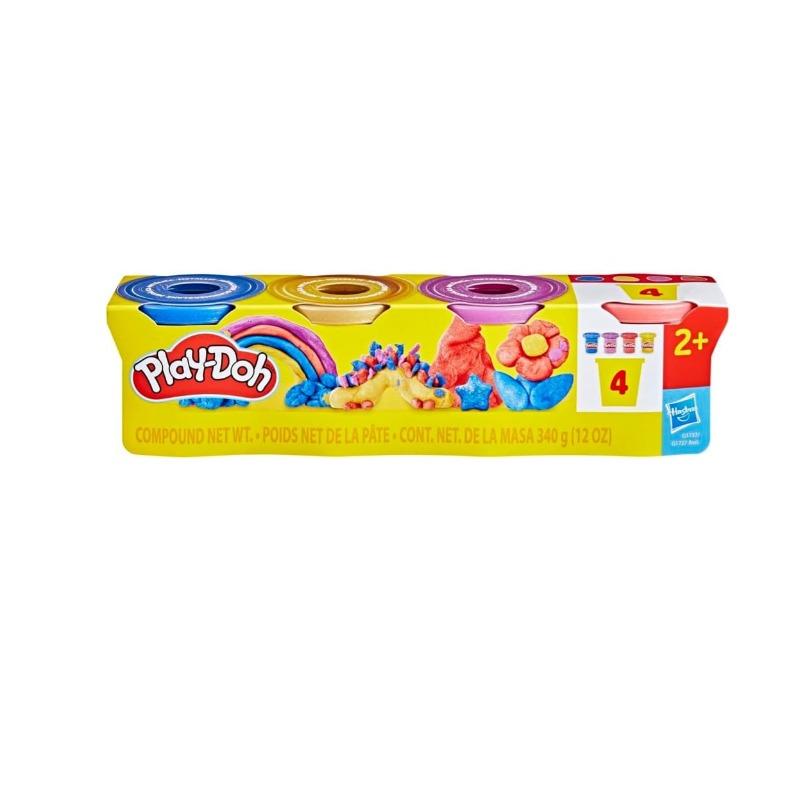 Play Doh Confetti Putty Colourful Clay Set - 4 Pack