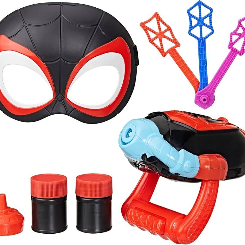Marvel Spidey Water Webs Miles Spin Morales Electronic Bubble Toys
