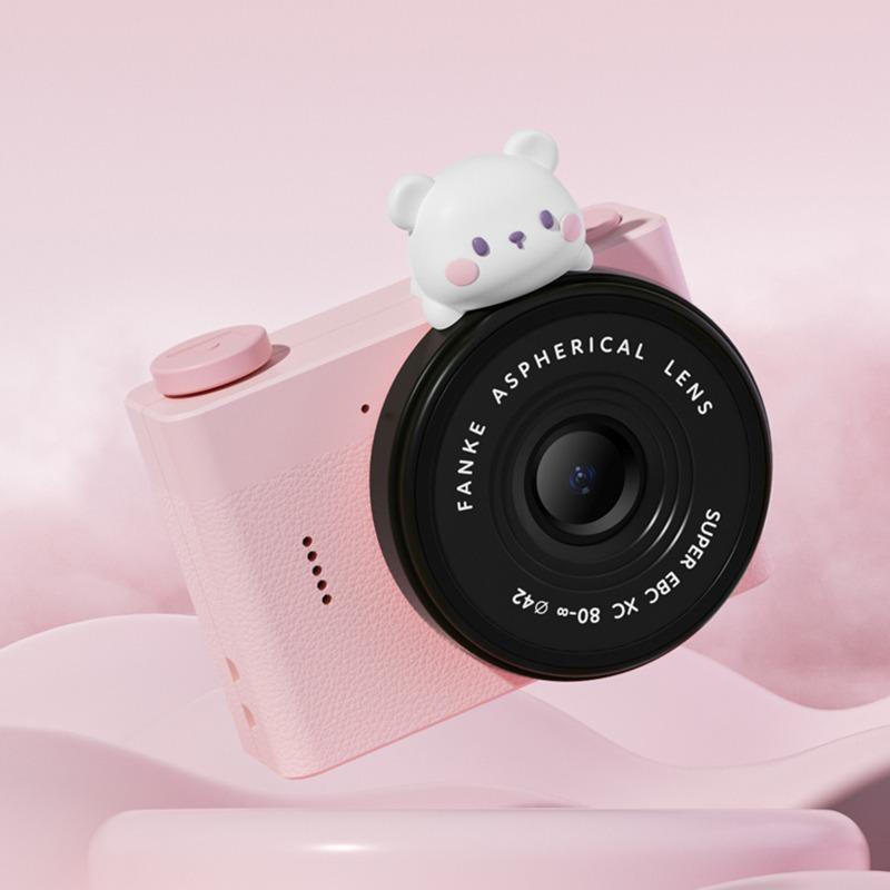 Gizzy A5 Mini Cartoon Pocket Camera Pink Bear